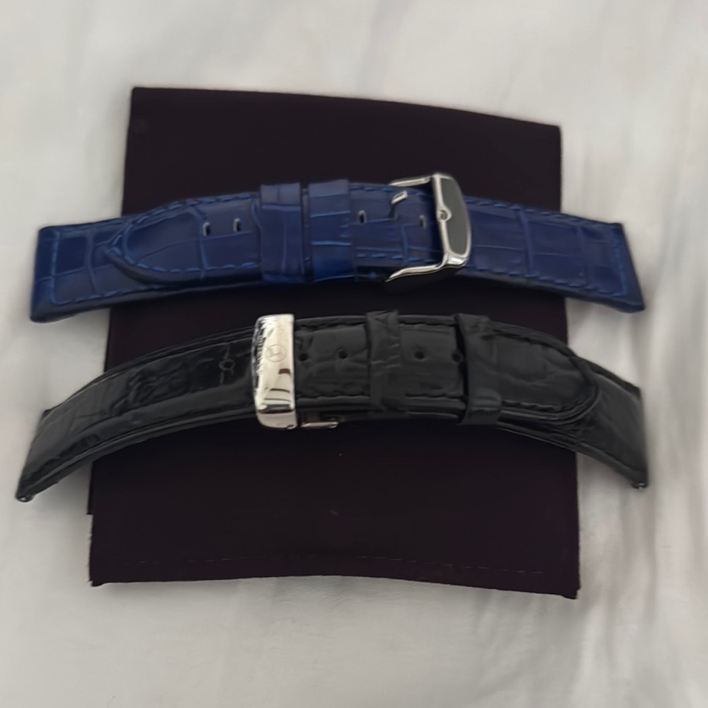 Blue and Black Leather Watch Straps (22)-men’s